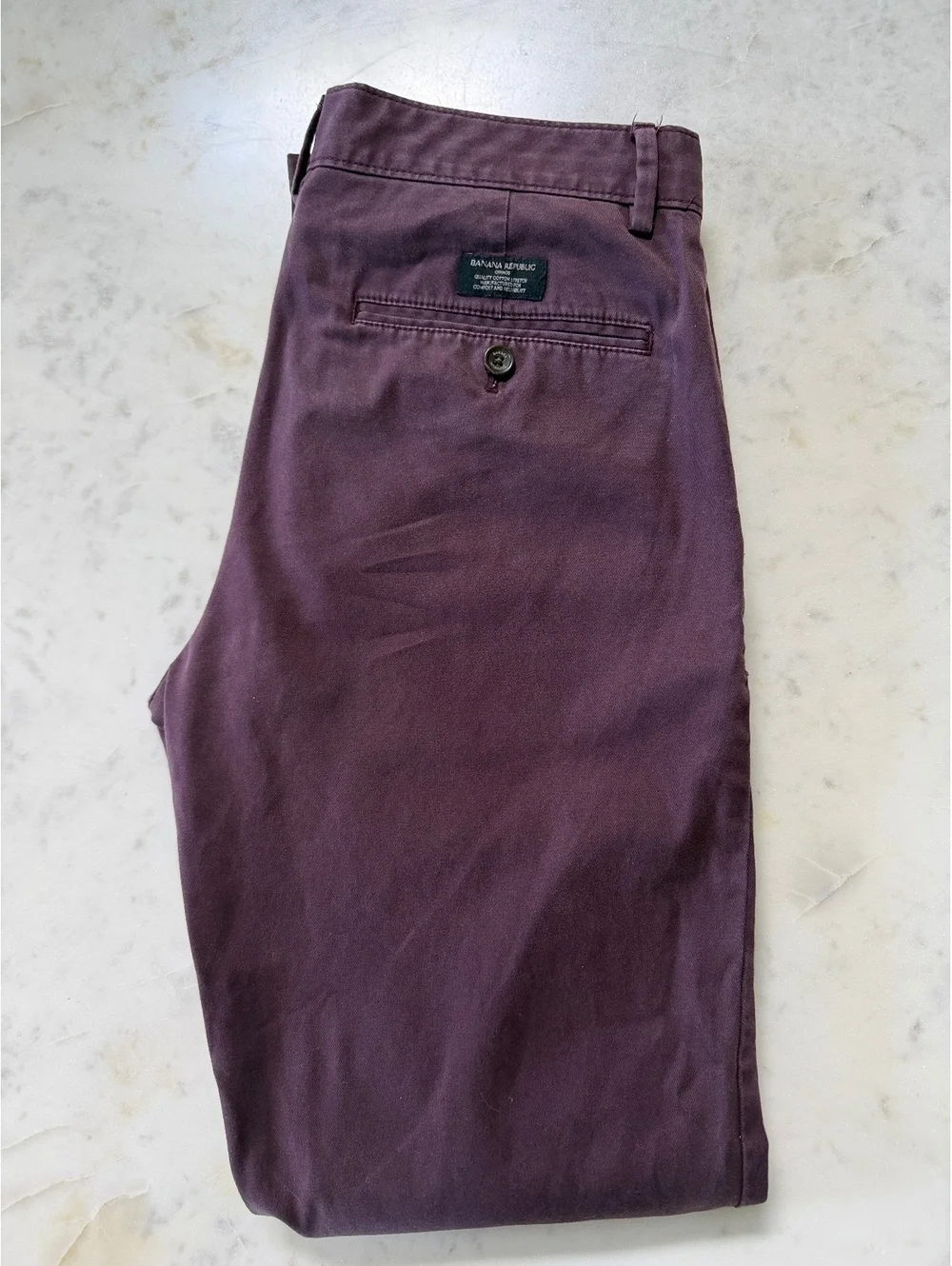 Plum Banana Republic Fulton Chino- 32X34
